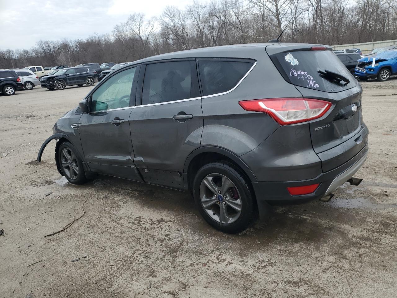 2016 Ford Escape VIN 1FMCU9GX8GUB33659 Copart auction photo, front end / side damage thumbnail 2