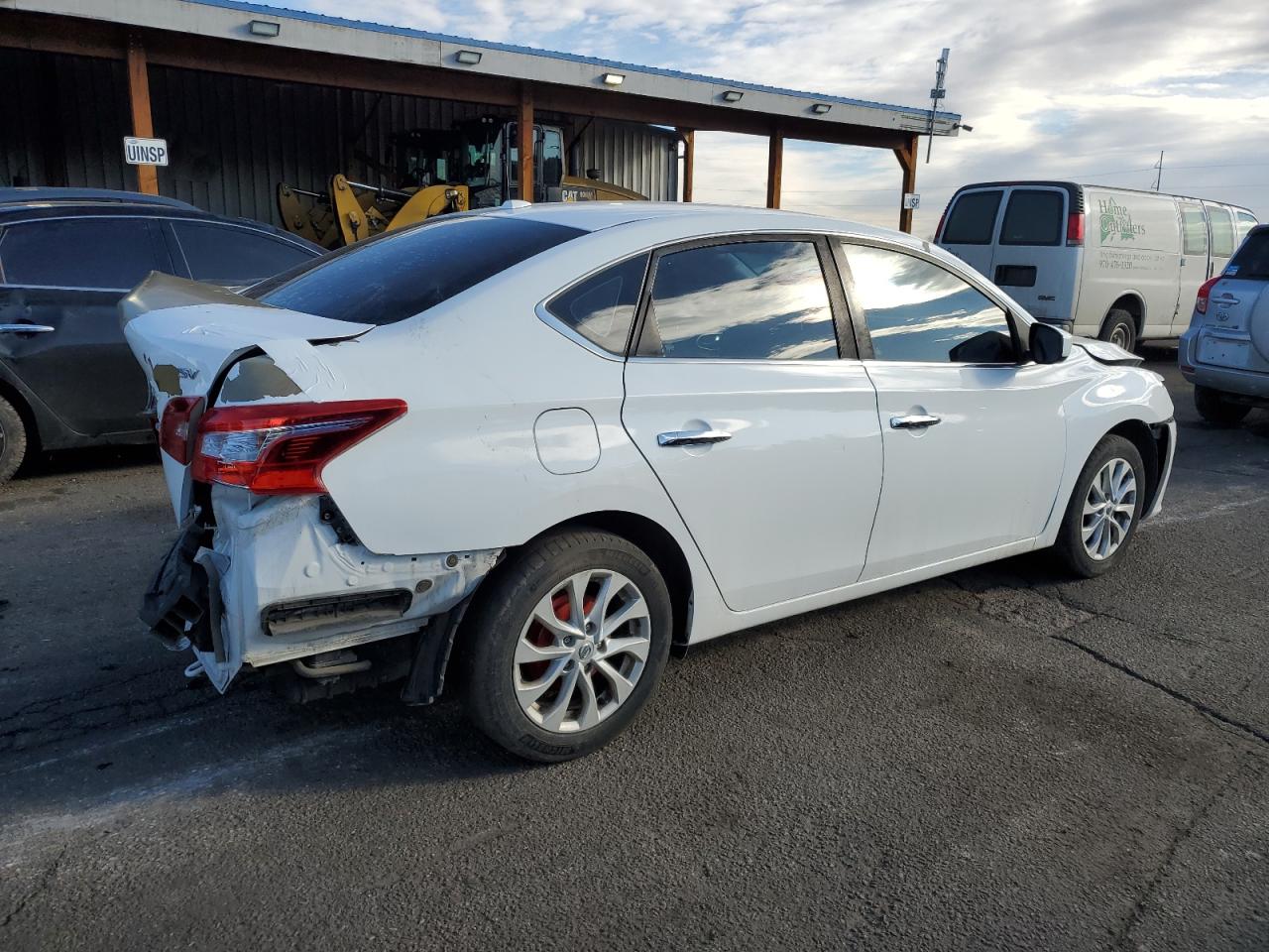 2018 Nissan Sentra VIN 3N1AB7AP8JL644243 Copart auction photo, rear end / front end damage thumbnail 3