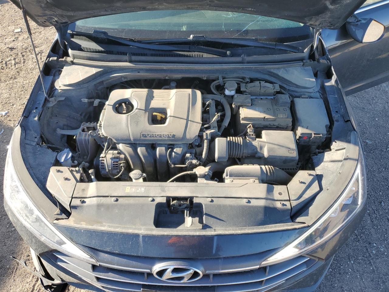 2020 Hyundai Elantra VIN 5NPD84LF7LH604234 Copart auction photo, front end / side damage thumbnail 11