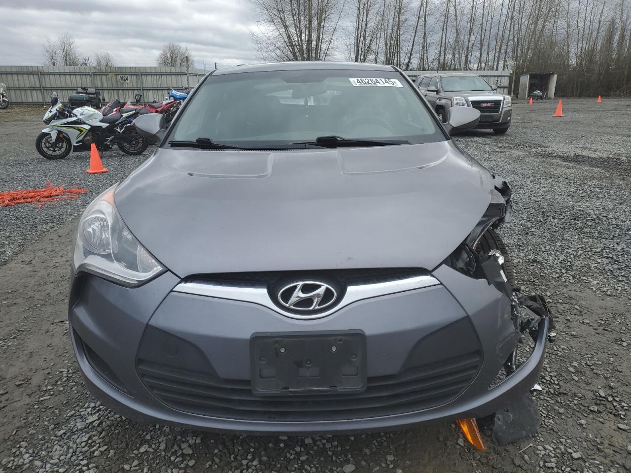 2016 Hyundai Veloster VIN KMHTC6AD7GU268647 Copart auction photo, front end damage thumbnail 5