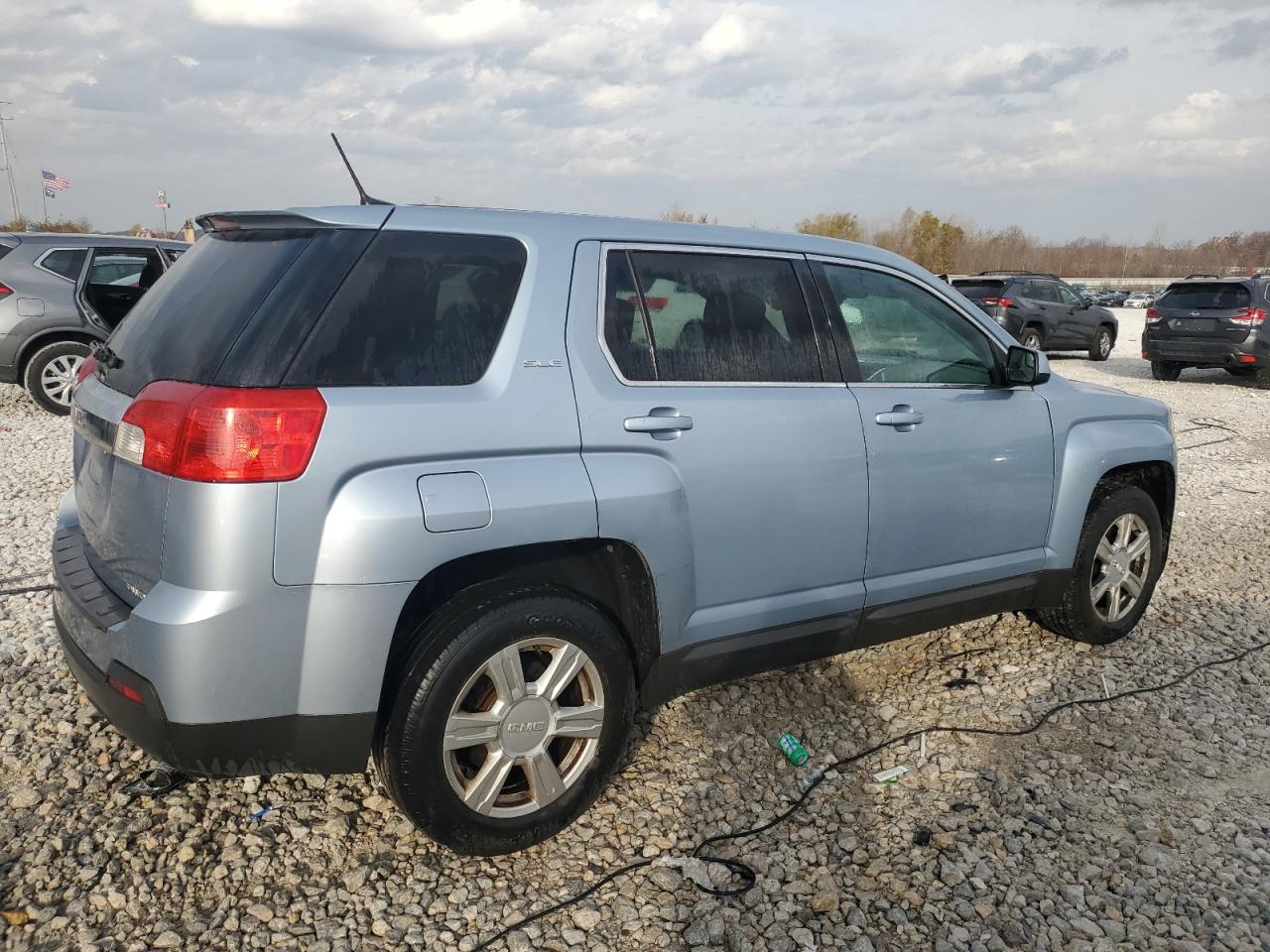 2014 GMC Terrain VIN 2GKFLVEKXE6113658 Copart auction photo, front end / side damage thumbnail 3