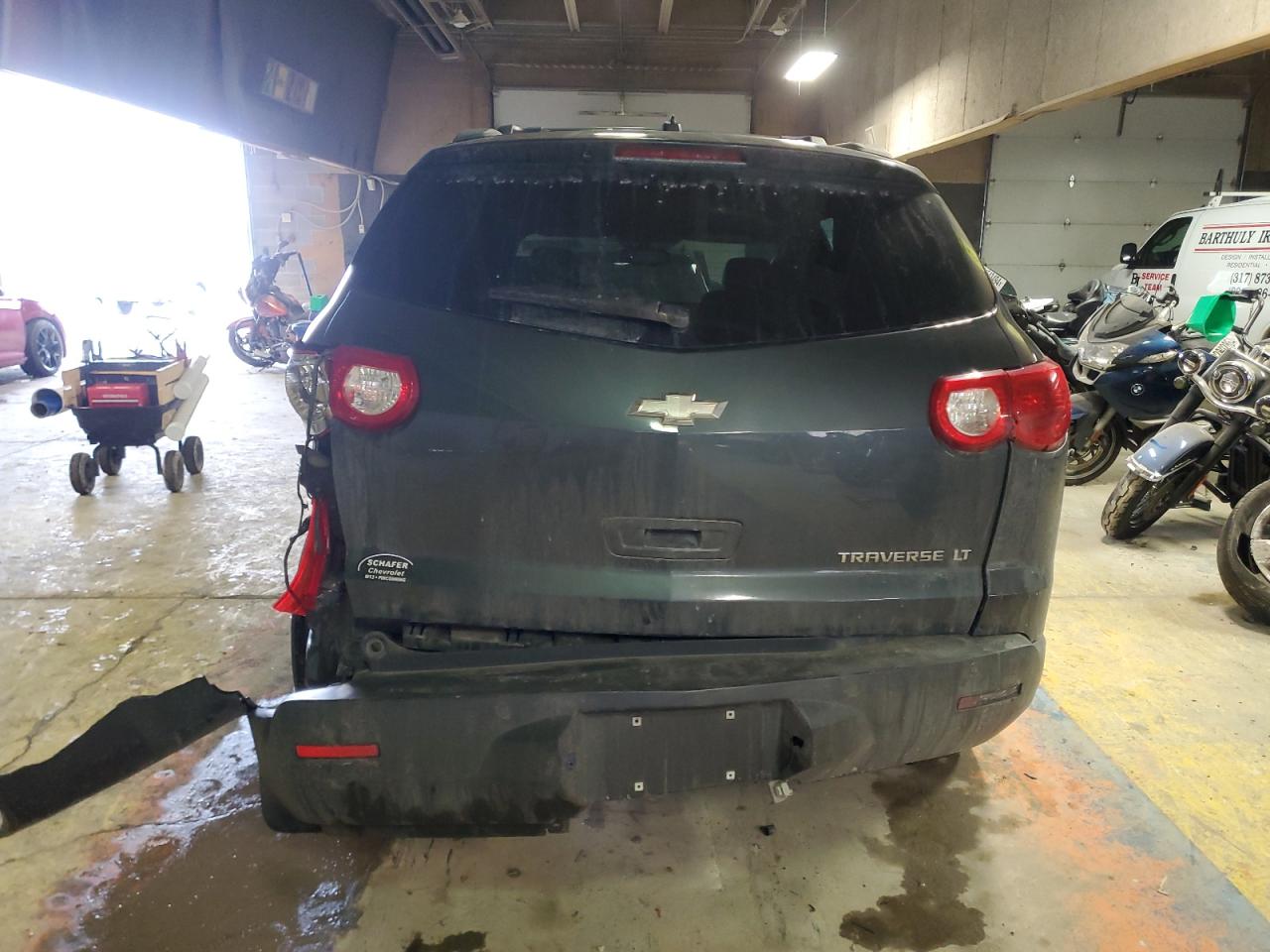2010 Chevrolet Traverse VIN 1GNLRFEDXAJ212893 Copart auction photo, front end / mechanical damage thumbnail 6