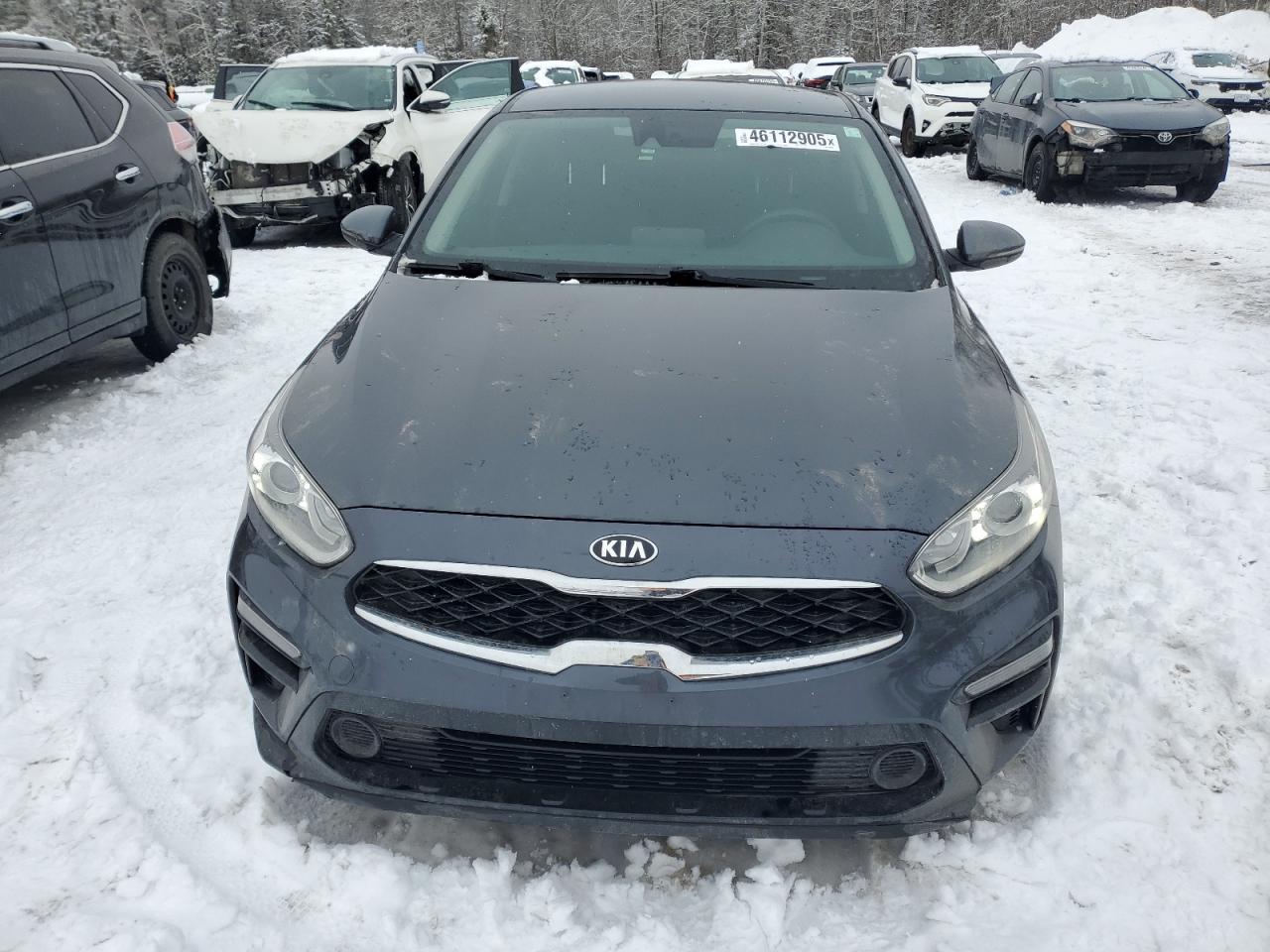 2021 KIA Forte VIN 3KPF54AD6ME350556 Copart auction photo, side / front end damage thumbnail 5