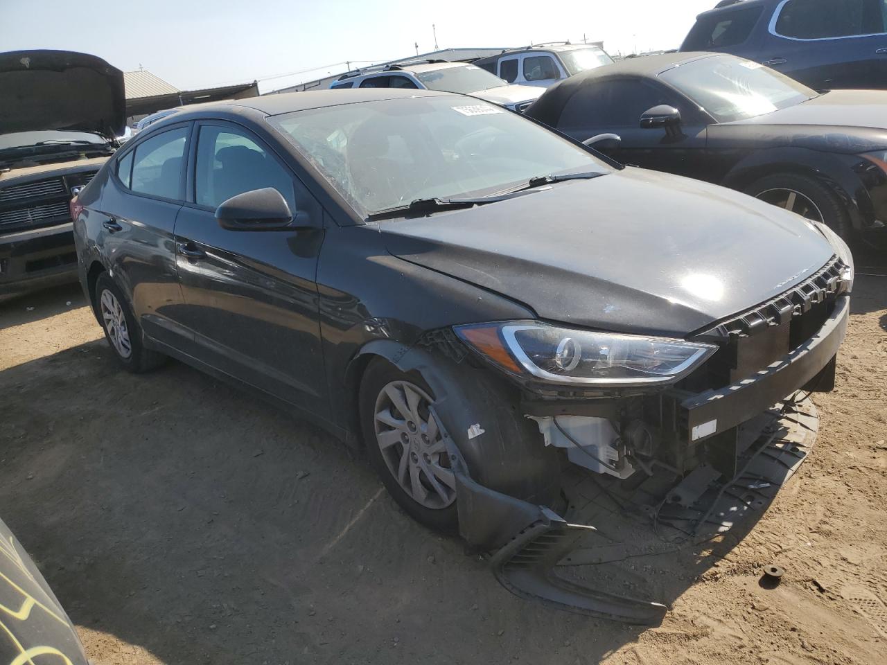 2018 Hyundai Elantra VIN 5NPD74LFXJH226300 Copart auction photo, front end / side damage thumbnail 4