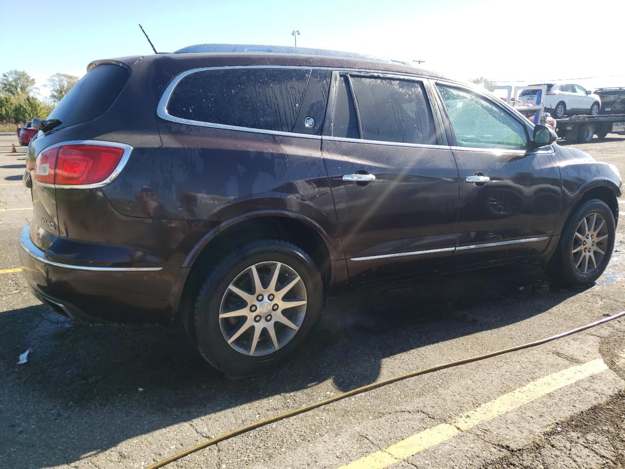 2017 Buick Enclave VIN 5GAKVBKD3HJ265895 Copart auction photo, front end / side damage thumbnail 3