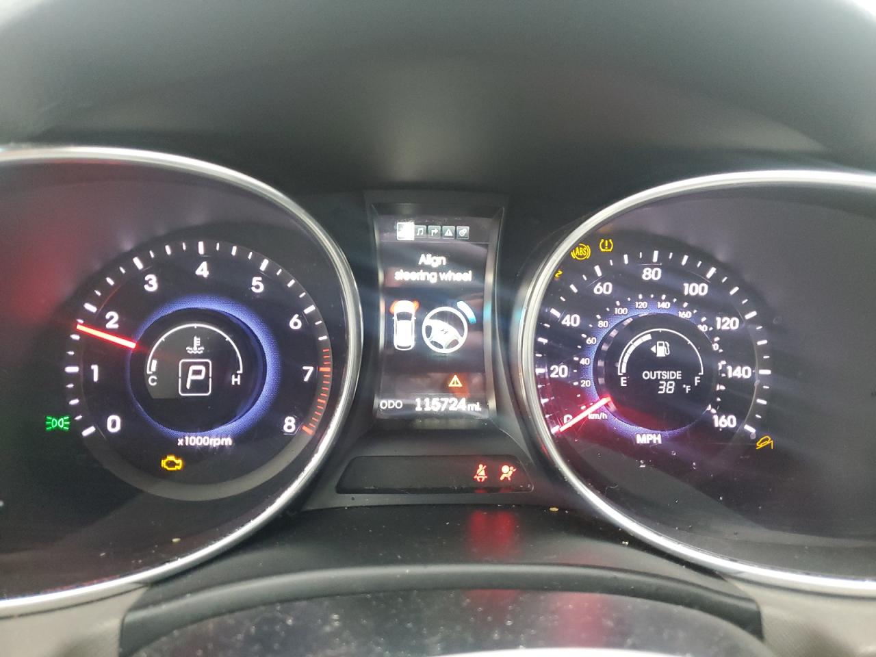 2016 Hyundai Santa Fe VIN 5XYZU3LB8GG315451 Copart auction photo, front end damage thumbnail 9