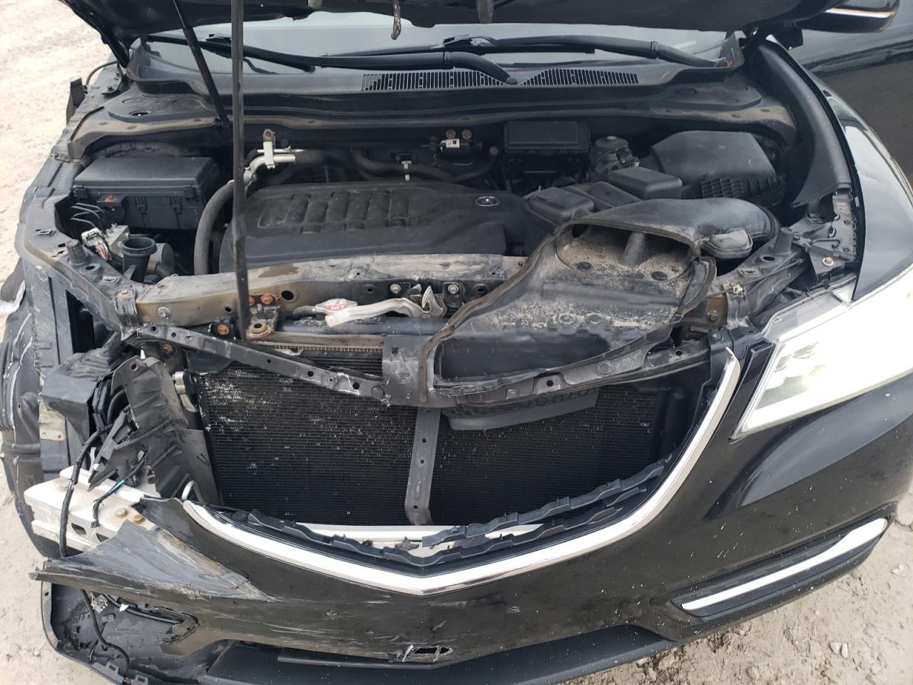2016 Acura MDX VIN 5FRYD4H47GB018267 Copart auction photo, front end / side damage thumbnail 12