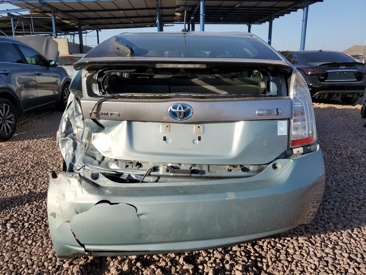 2014 Toyota Prius VIN JTDKN3DPXE3059680 Copart auction photo, rear end / front end damage thumbnail 6