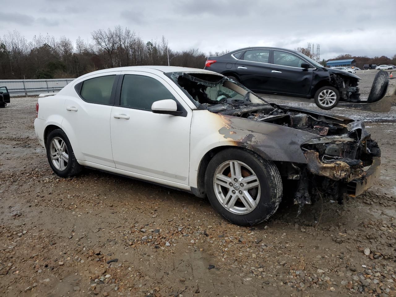 2009 Dodge Avenger VIN 1B3LC56B69N561590 Copart auction photo, burn damage thumbnail 4