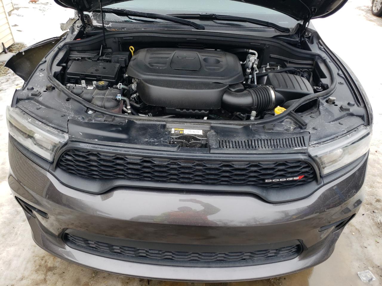 2021 Dodge Durango VIN 1C4RDJDG8MC579641 Copart auction photo, front end / side damage thumbnail 12