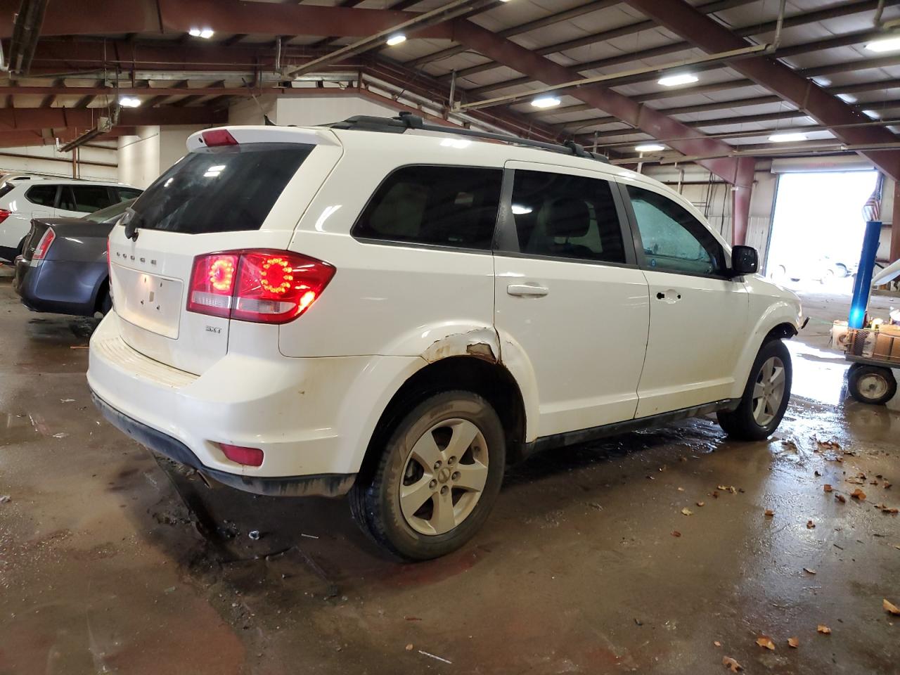 2012 Dodge Journey VIN 3C4PDCCG3CT288200 Copart auction photo, side / front end damage thumbnail 3