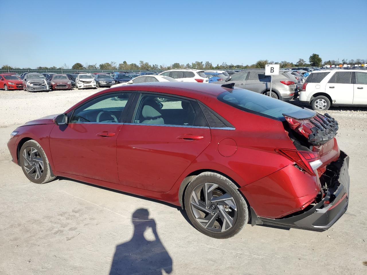 2024 Hyundai Elantra VIN KMHLS4DG9RU754991 Copart auction photo, rear end damage thumbnail 2