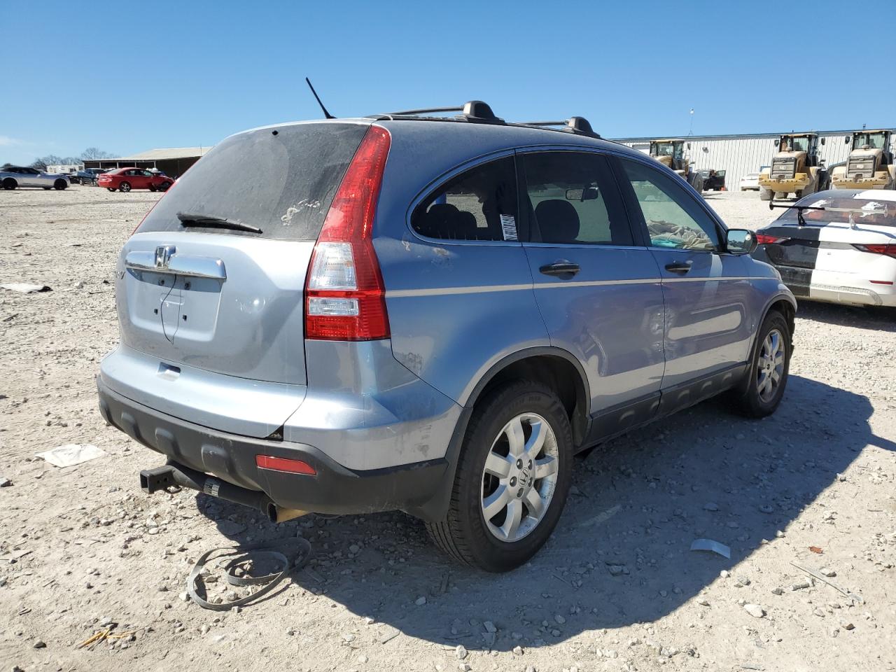2009 Honda CR-V VIN JHLRE38599C011944 Copart auction photo, front end / side damage thumbnail 3