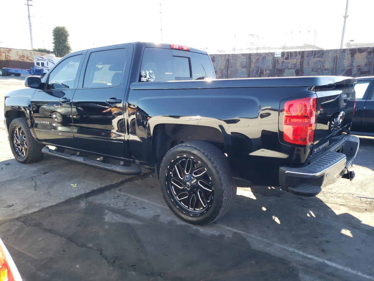 2016 Chevrolet Silverado VIN 3GCPCREC9GG160025 Copart auction photo, rear end / side damage thumbnail 2