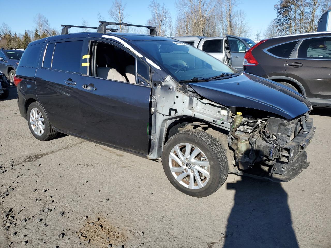 2015 Mazda 5 VIN JM1CW2BL8F0190668 Copart auction photo, all over damage thumbnail 4