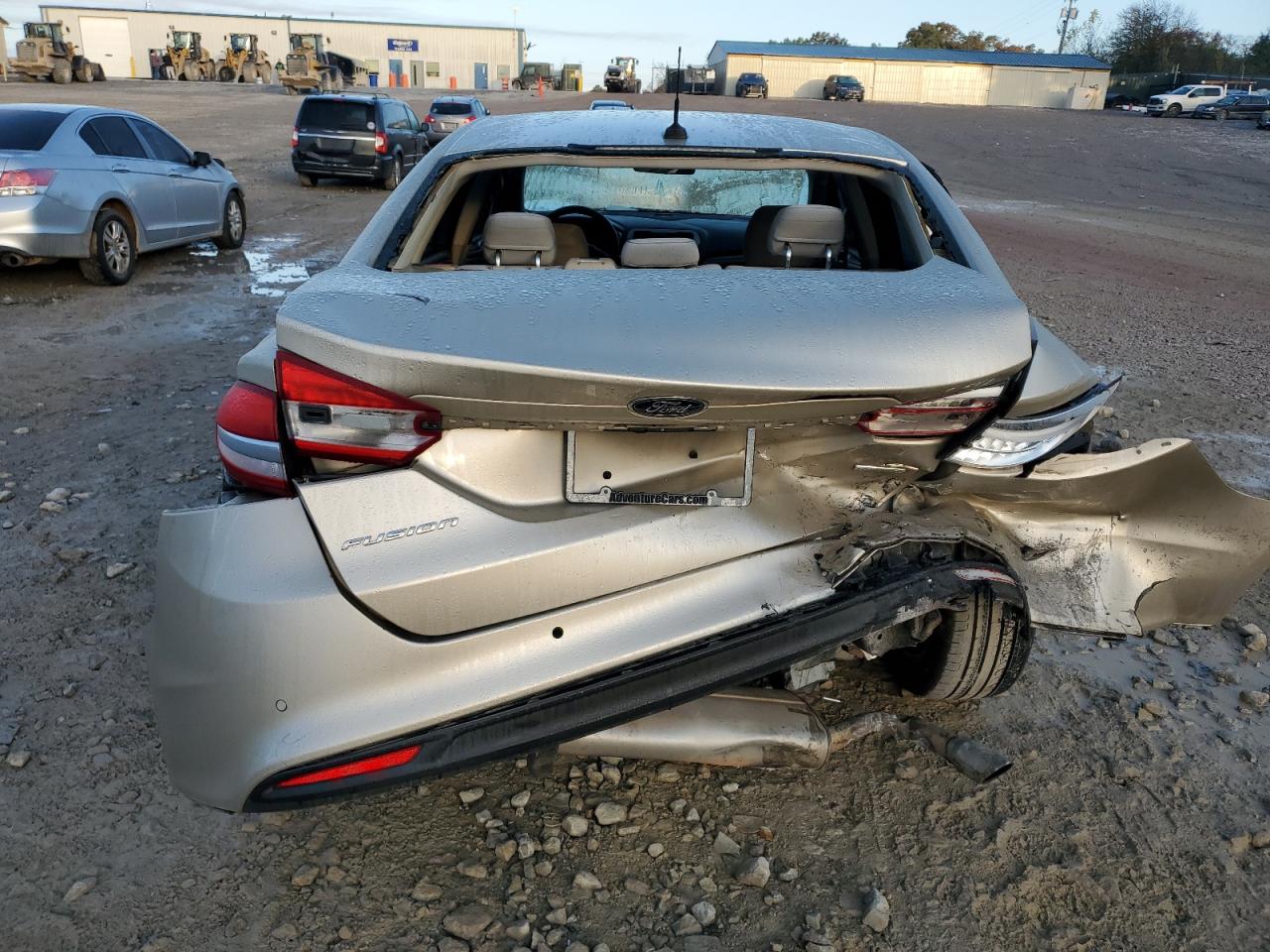 2018 Ford Fusion VIN 3FA6P0HDXJR253671 Copart auction photo, rear end damage thumbnail 6