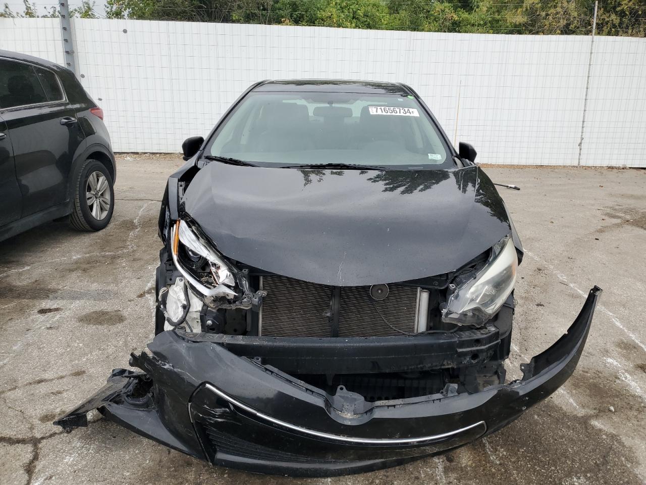 2016 Toyota Corolla VIN 2T1BURHEXGC505822 Copart auction photo, front end / side damage thumbnail 5