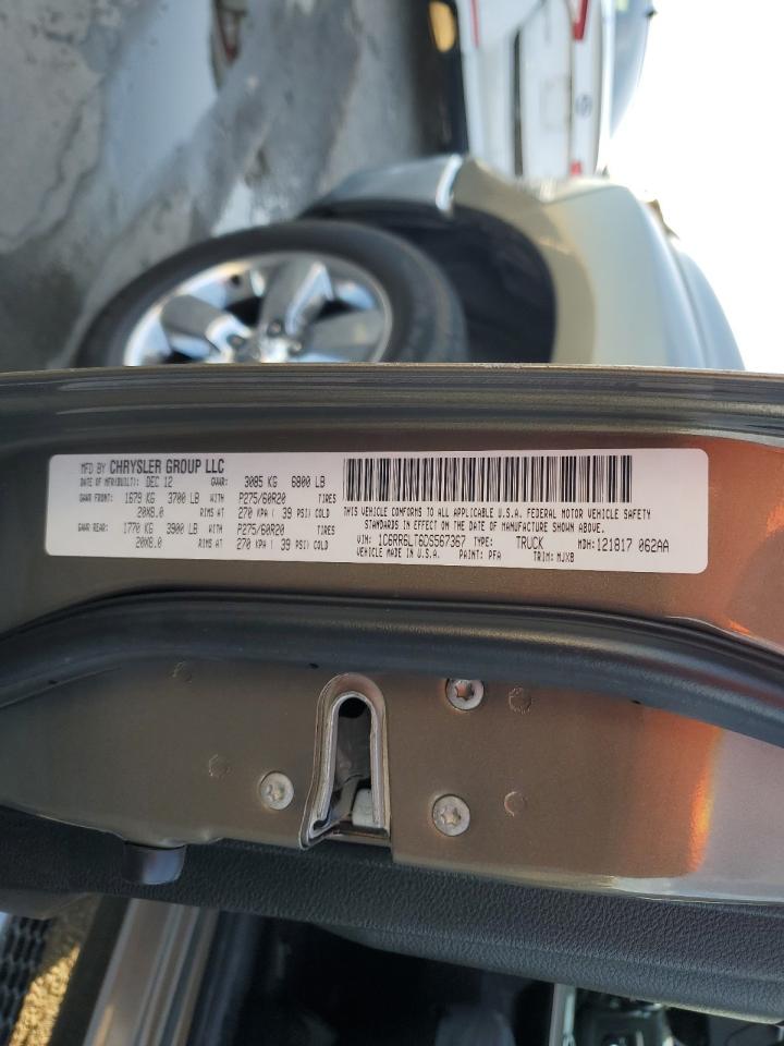 2013 RAM 1500 VIN 1C6RR6LT6DS567367 Copart auction photo, side damage thumbnail 12