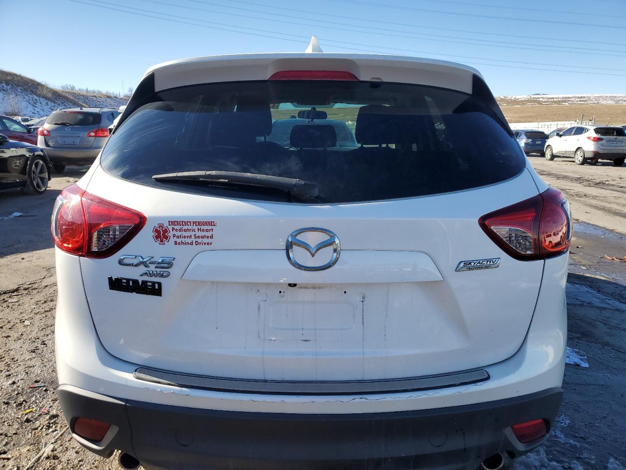 2013 Mazda CX-5 VIN JM3KE4CE2D0135955 Copart auction photo, front end / side damage thumbnail 6