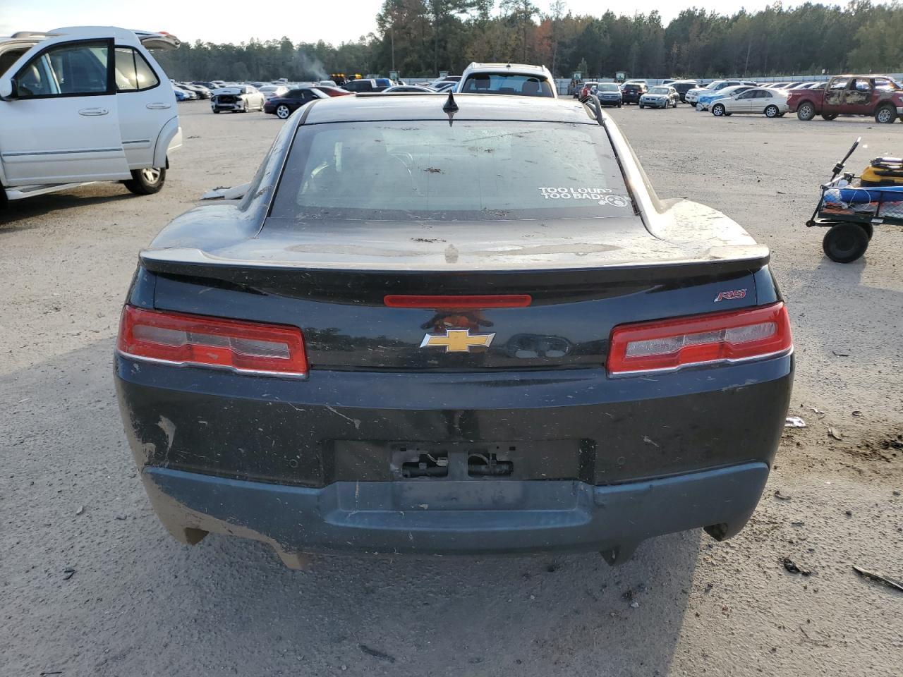 2014 Chevrolet Camaro VIN 2G1FB1E38E9121894 Copart auction photo, all over damage thumbnail 6