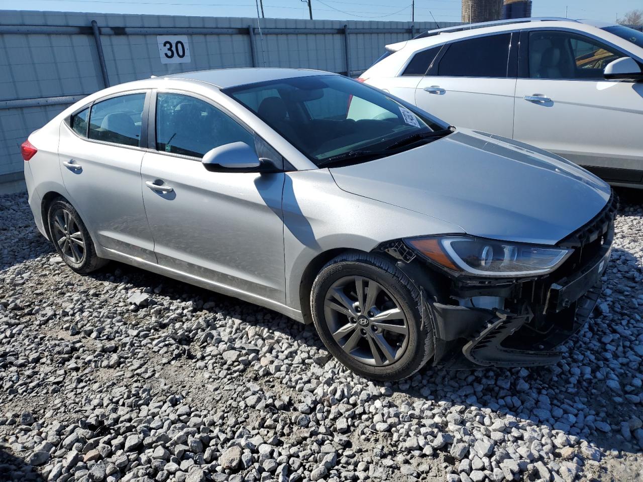 2018 Hyundai Elantra VIN 5NPD84LF5JH323675 Copart auction photo, front end damage thumbnail 4