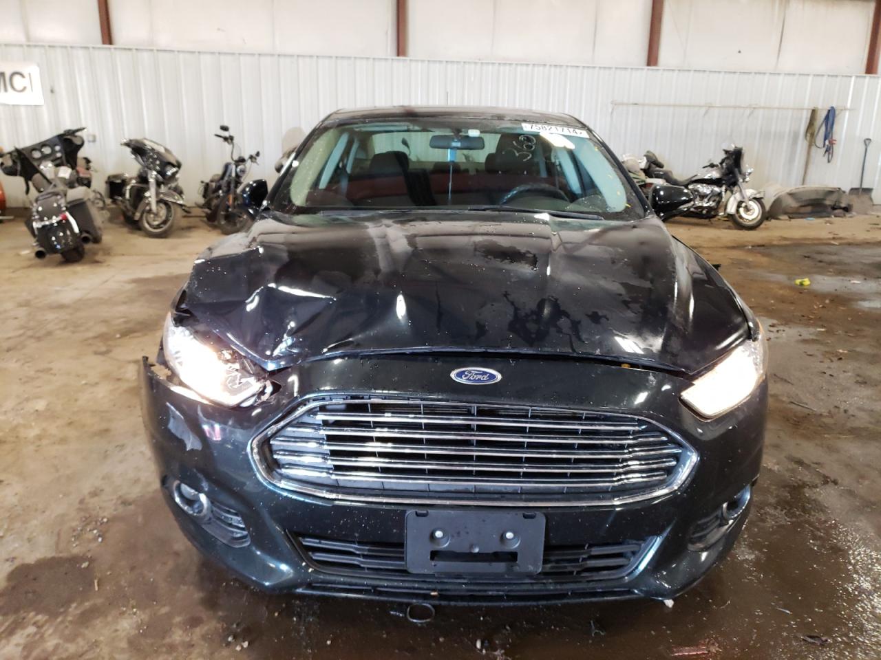 2014 Ford Fusion VIN 3FA6P0HD0ER253751 Copart auction photo, side / front end damage thumbnail 5