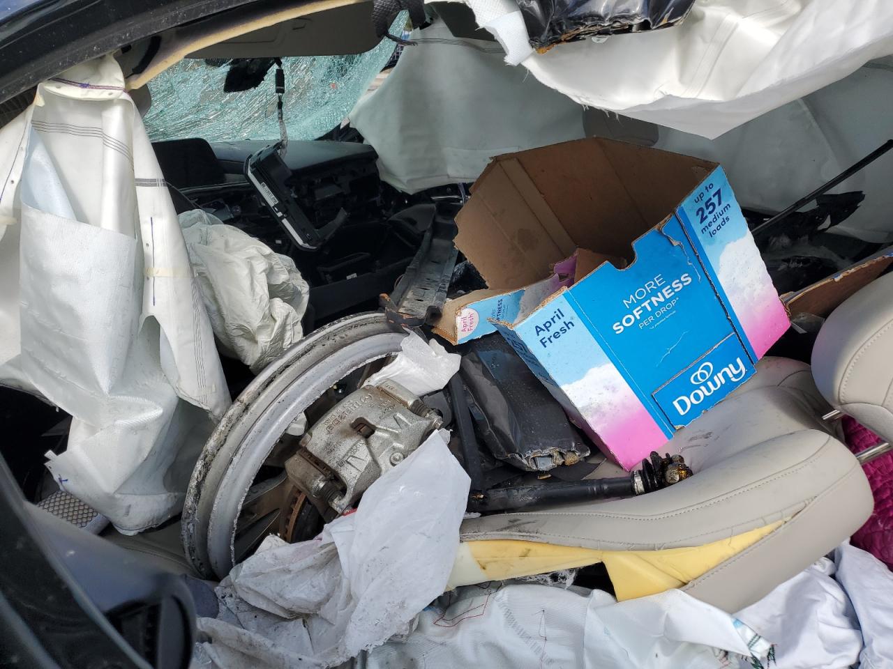 2019 Mazda 3 VIN JM1BPBAM6K1118150 Copart auction photo, all over / rollover damage thumbnail 7