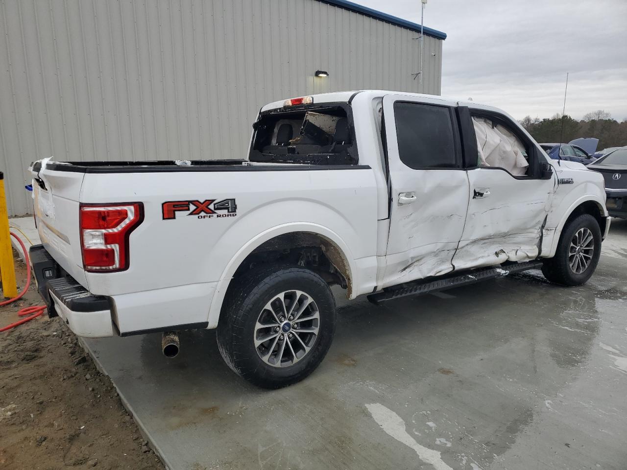 2018 Ford F-150 VIN 1FTEW1E56JKE23153 Copart auction photo, all over damage thumbnail 3