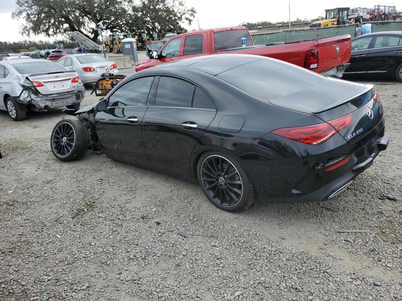 2023 Mercedes-Benz CLA-klasse VIN W1K5J4GB0PN360079 Copart auction photo, side / front end damage thumbnail 2