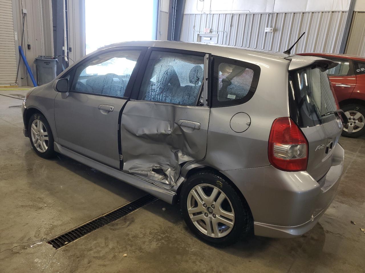 2007 Honda Fit VIN JHMGD38697S014750 Copart auction photo, side damage thumbnail 2