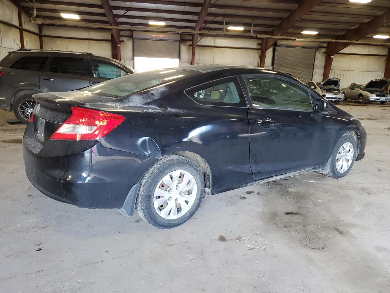 2012 Honda Civic VIN 2HGFG3B51CH501187 Copart auction photo, rear end damage thumbnail 3