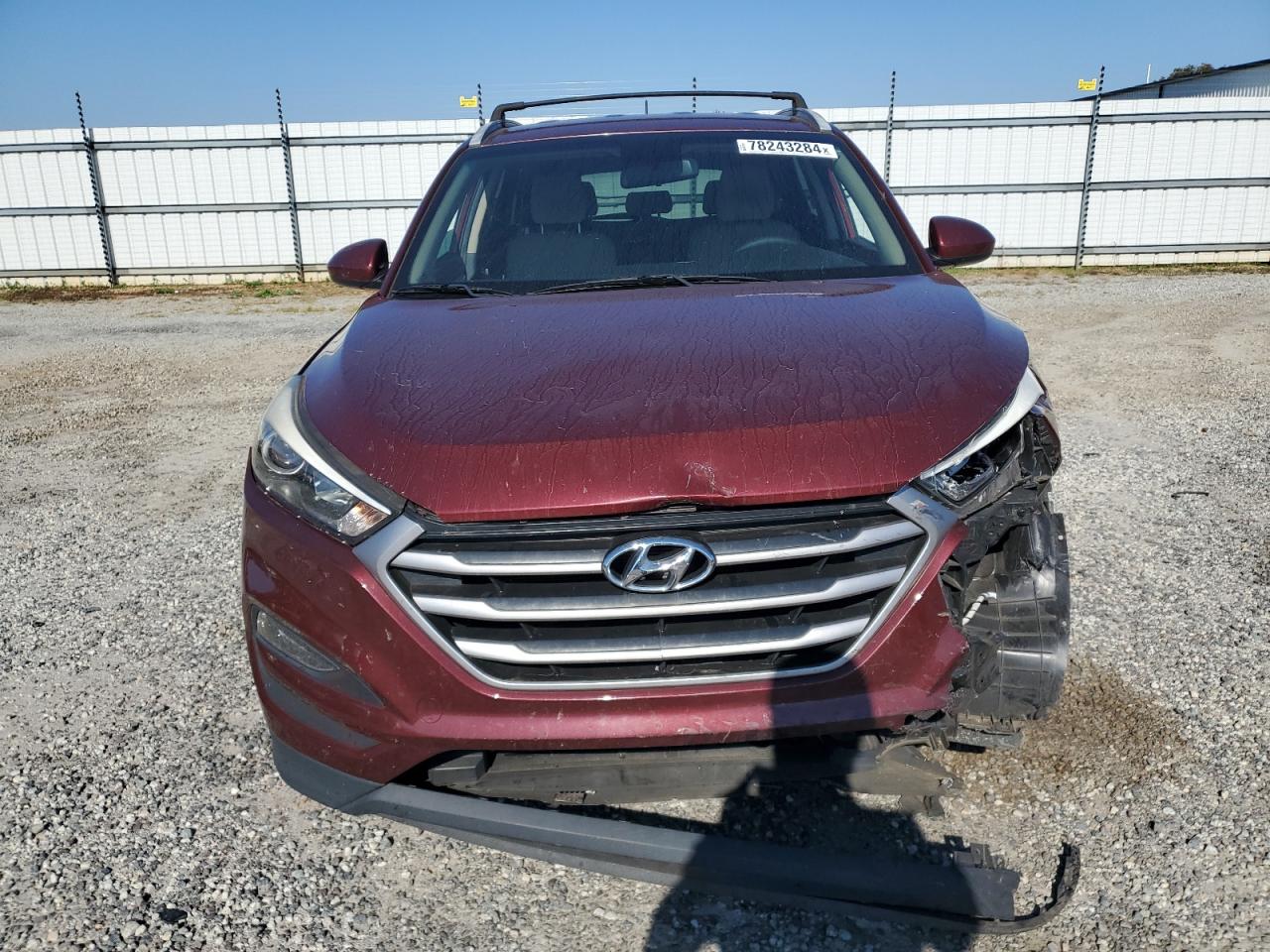 2017 Hyundai Tucson VIN KM8J33A43HU374049 Copart auction photo, front end damage thumbnail 5
