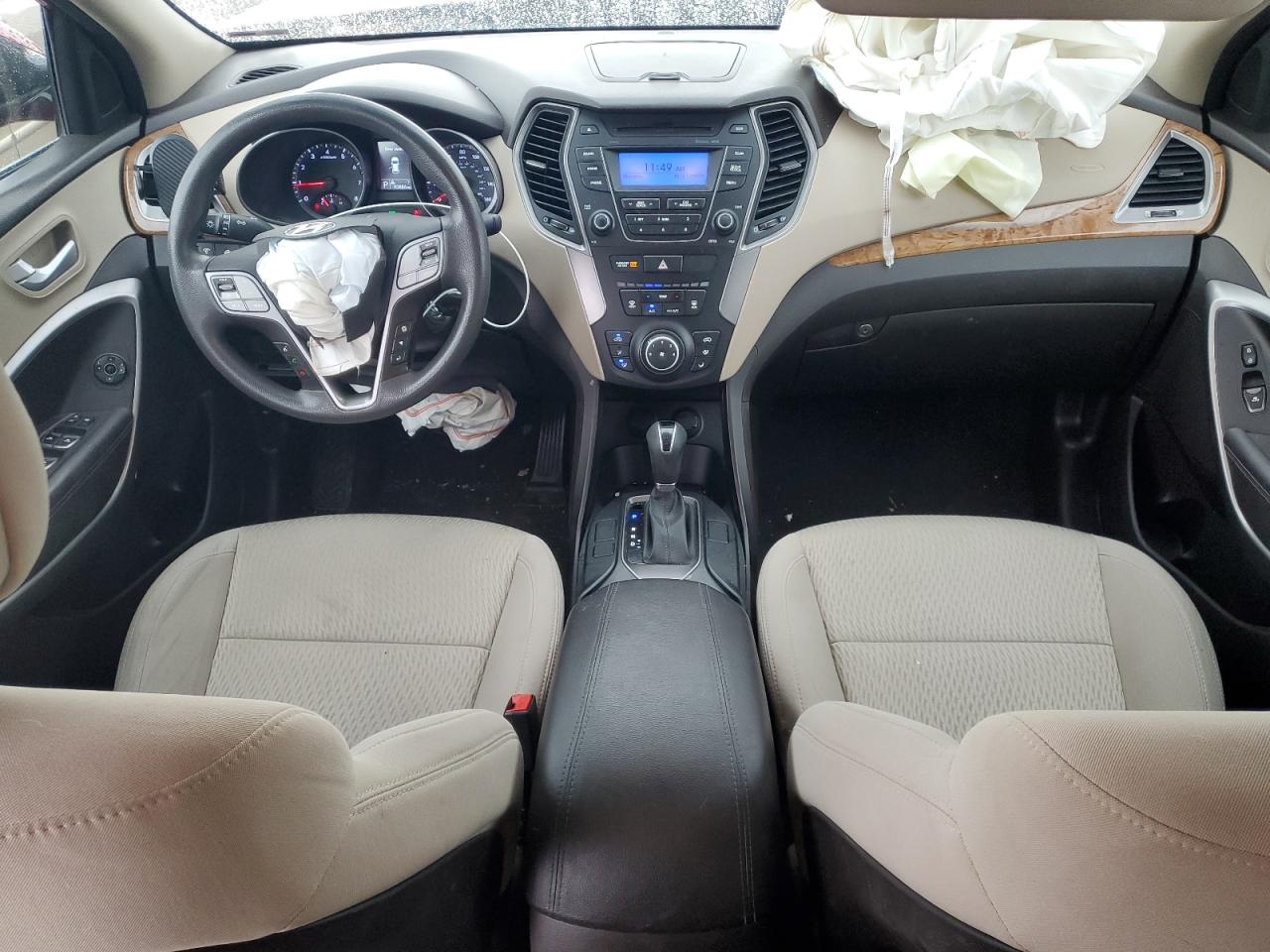 2016 Hyundai Santa Fe VIN 5XYZTDLB7GG346862 Copart auction photo, front end damage thumbnail 8