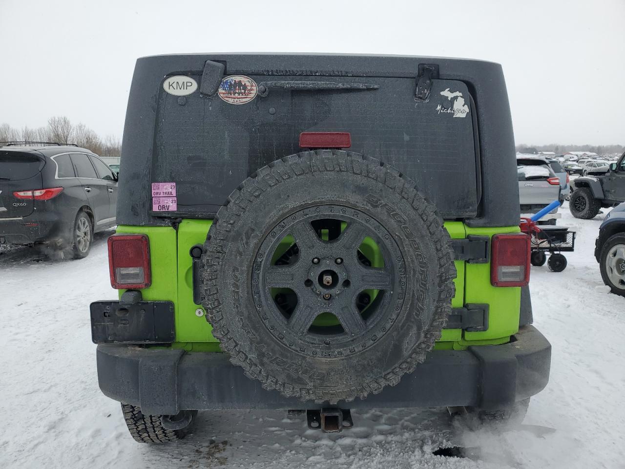 2013 Jeep Wrangler VIN 1C4AJWAG4DL559099 Copart auction photo, side damage thumbnail 6