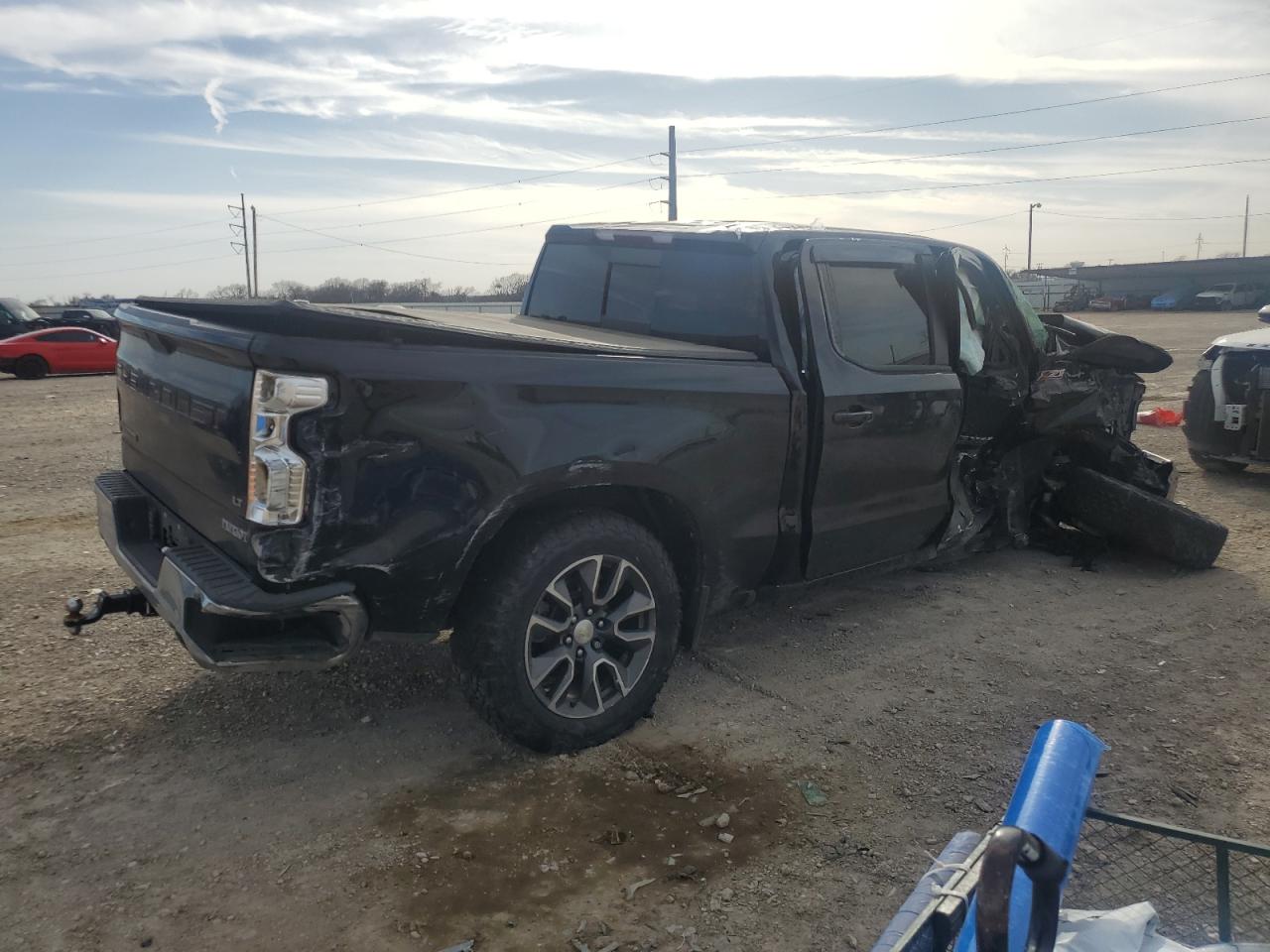2020 Chevrolet Silverado VIN 3GCUYDED5LG137531 Copart auction photo, front end / side damage thumbnail 3