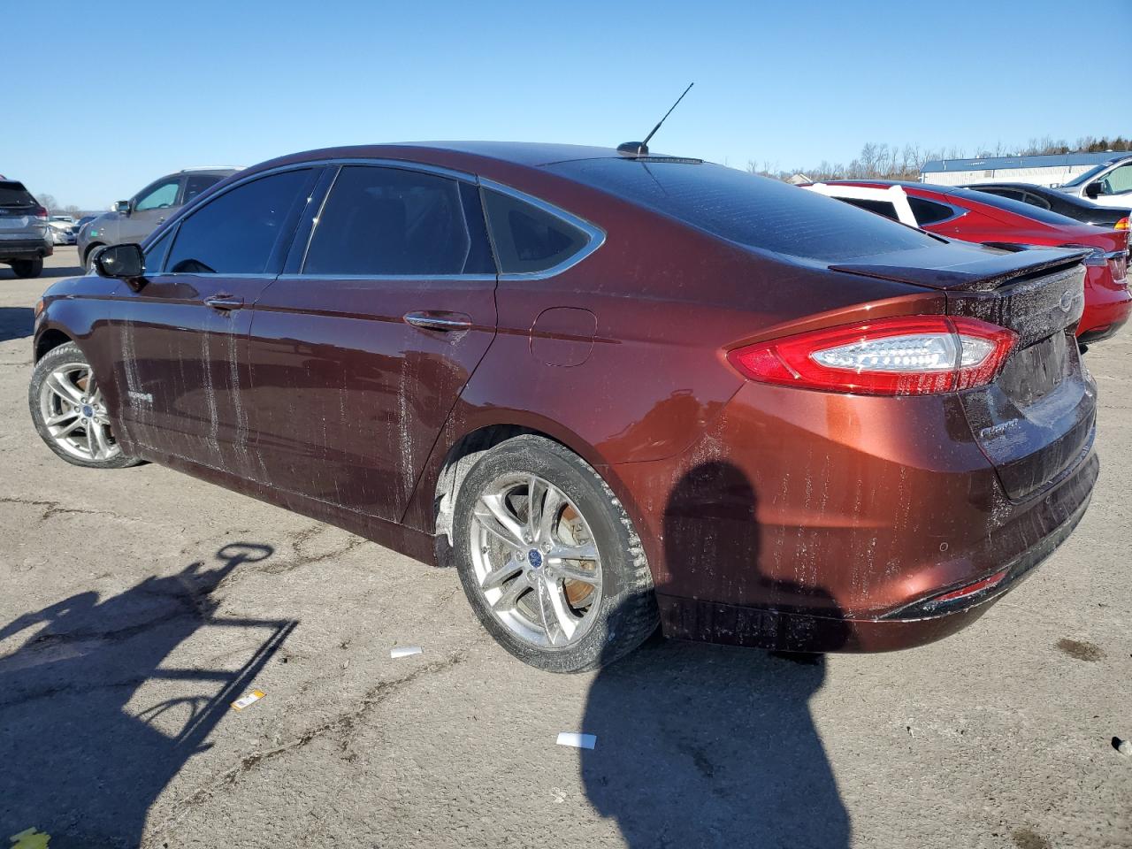 2015 Ford Fusion VIN 3FA6P0RU1FR124207 Copart auction photo, undercarriage / side damage thumbnail 2