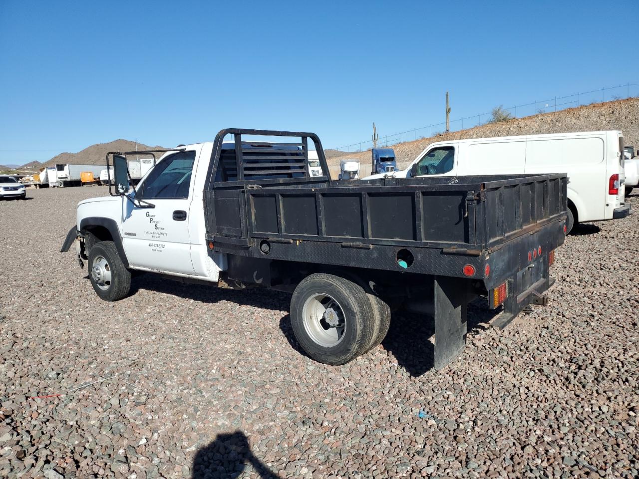 2003 Chevrolet Silverado VIN 1GBJC34U63E201813 Copart auction photo, front end / all over damage thumbnail 2