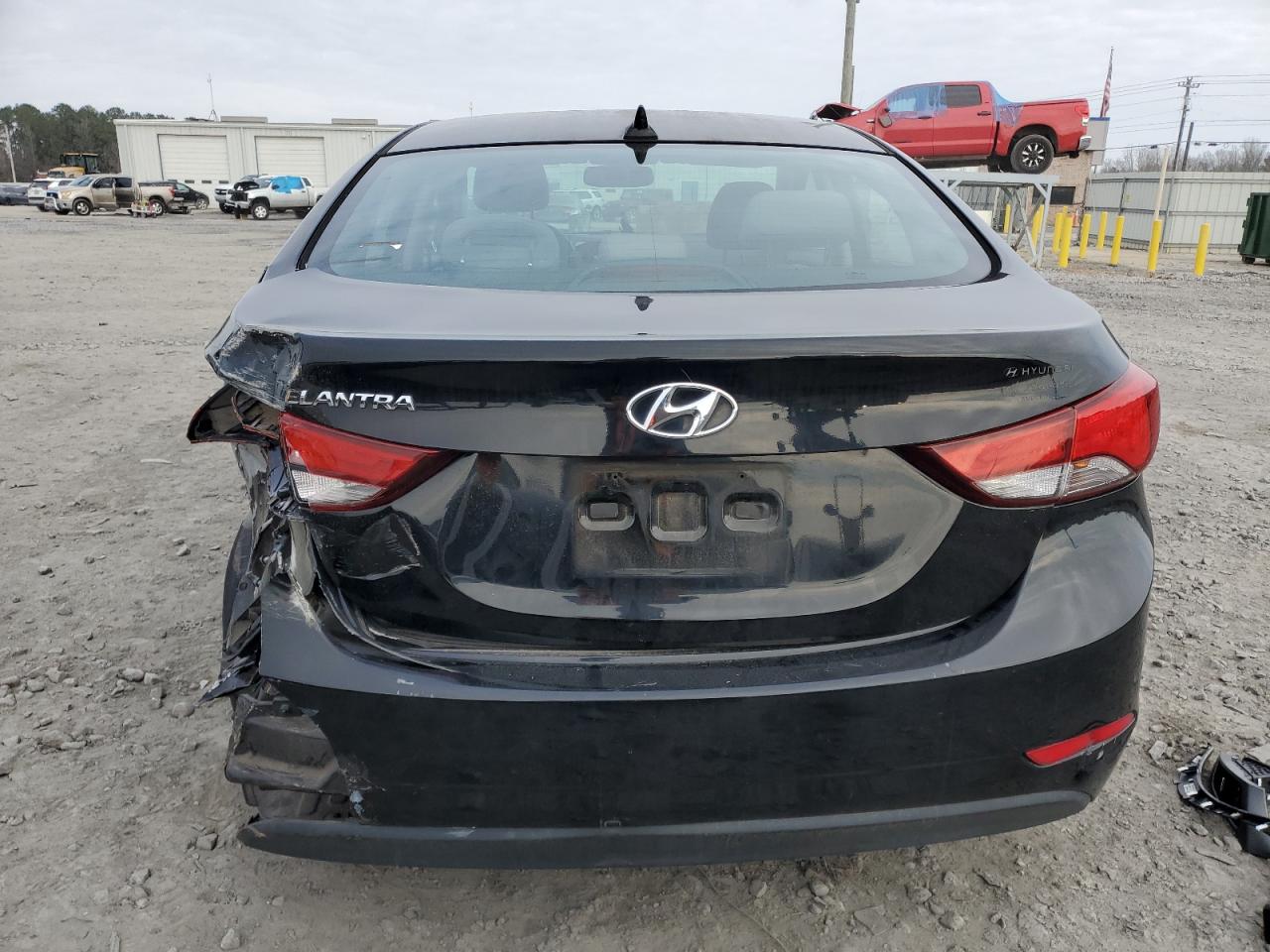 2015 Hyundai Elantra VIN KMHDH4AE4FU354581 Copart auction photo, rear end / side damage thumbnail 6