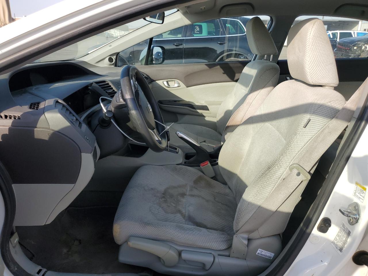 2012 Honda Civic VIN JHMFB4F22CS000299 Copart auction photo, minor dent/scratches damage thumbnail 7
