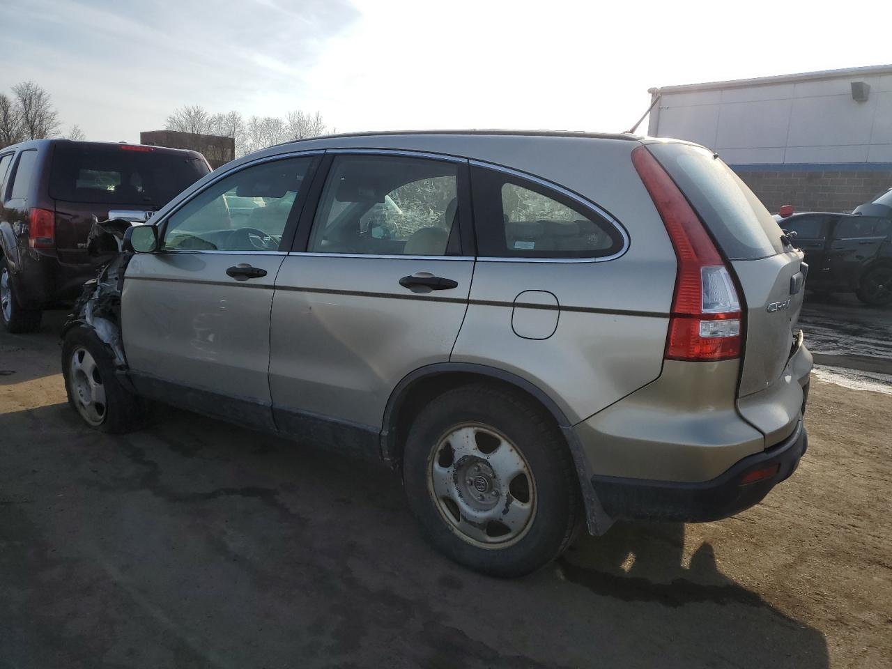2009 Honda CR-V VIN JHLRE48369C021383 Copart auction photo, rear end / front end damage thumbnail 2