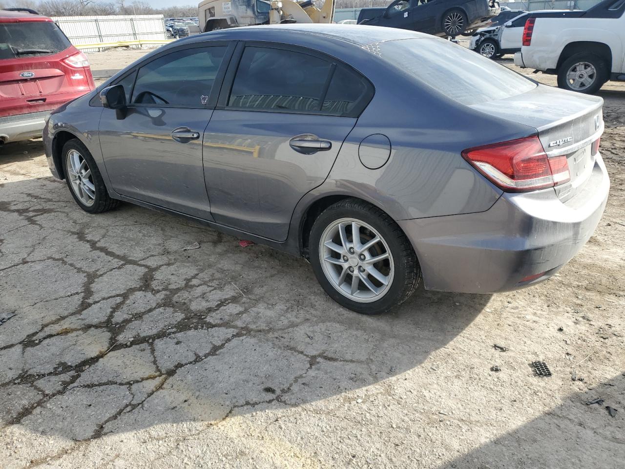 2015 Honda Civic VIN 19XFB2F53FE080963 Copart auction photo, rear end damage thumbnail 2