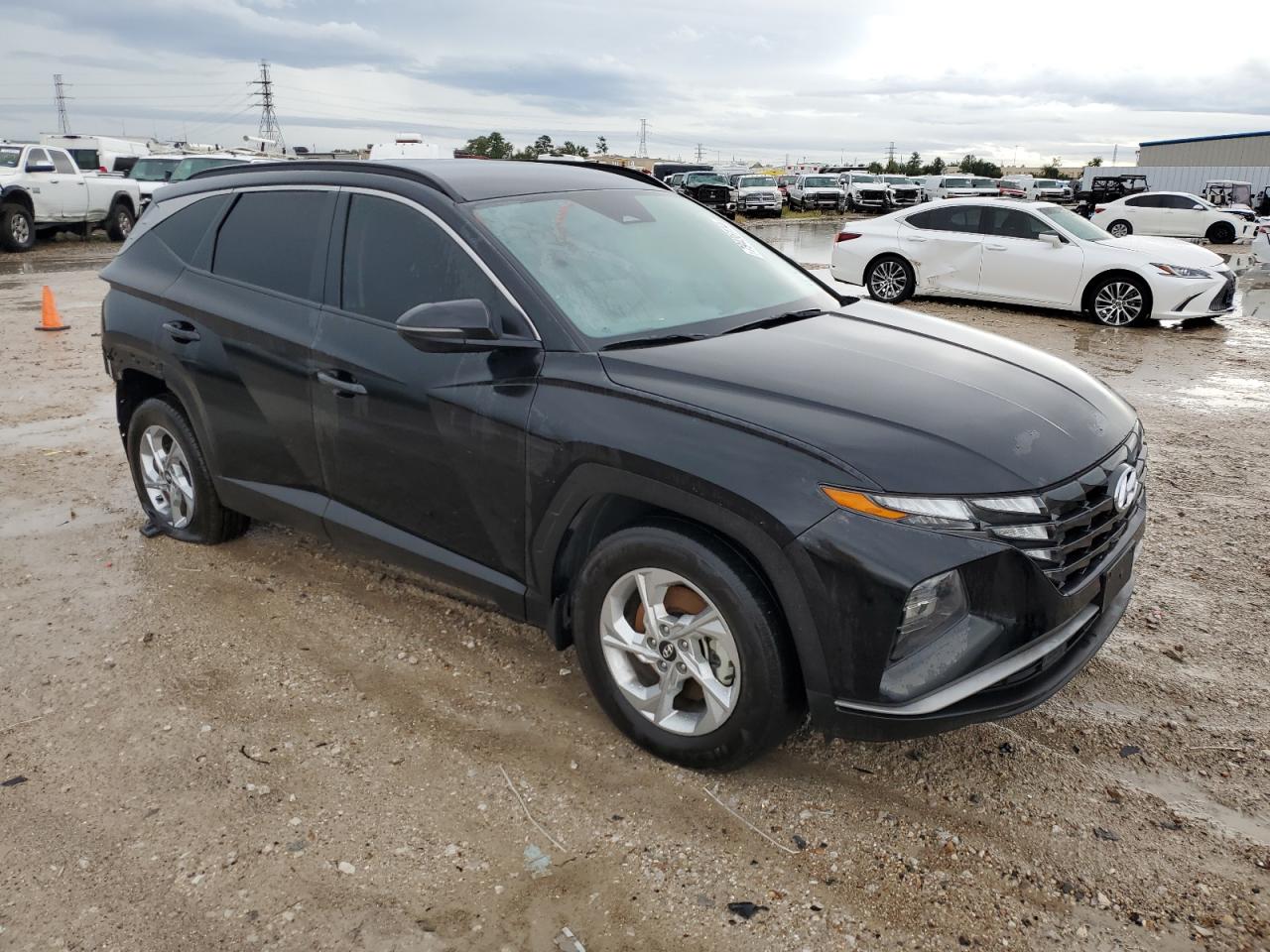 2023 Hyundai Tucson VIN 5NMJB3AE9PH245321 Copart auction photo, rear end damage thumbnail 4