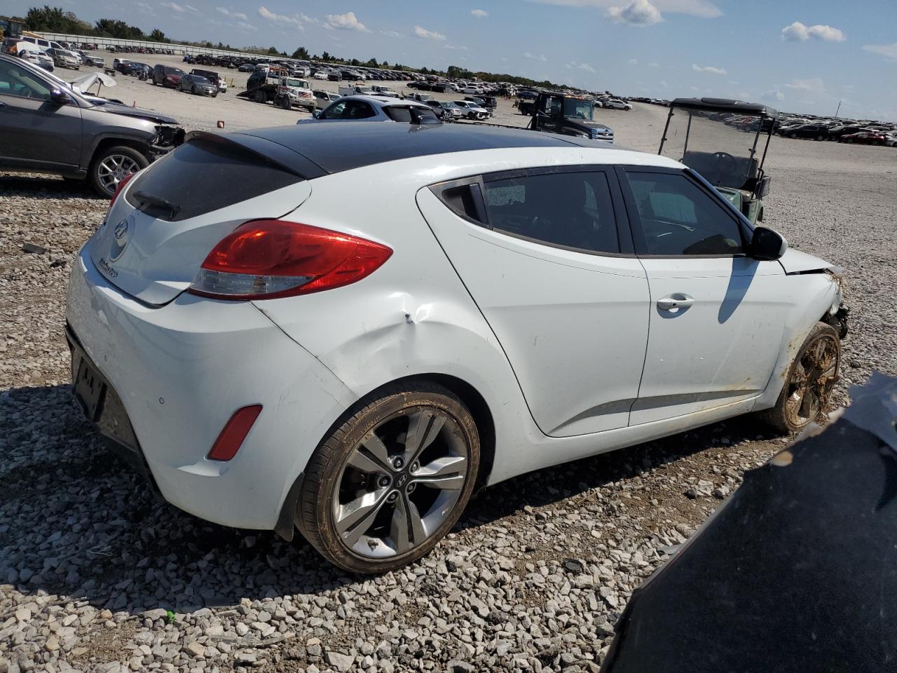 2013 Hyundai Veloster VIN KMHTC6AD1DU117136 Copart auction photo, all over / minor dent/scratches damage thumbnail 3