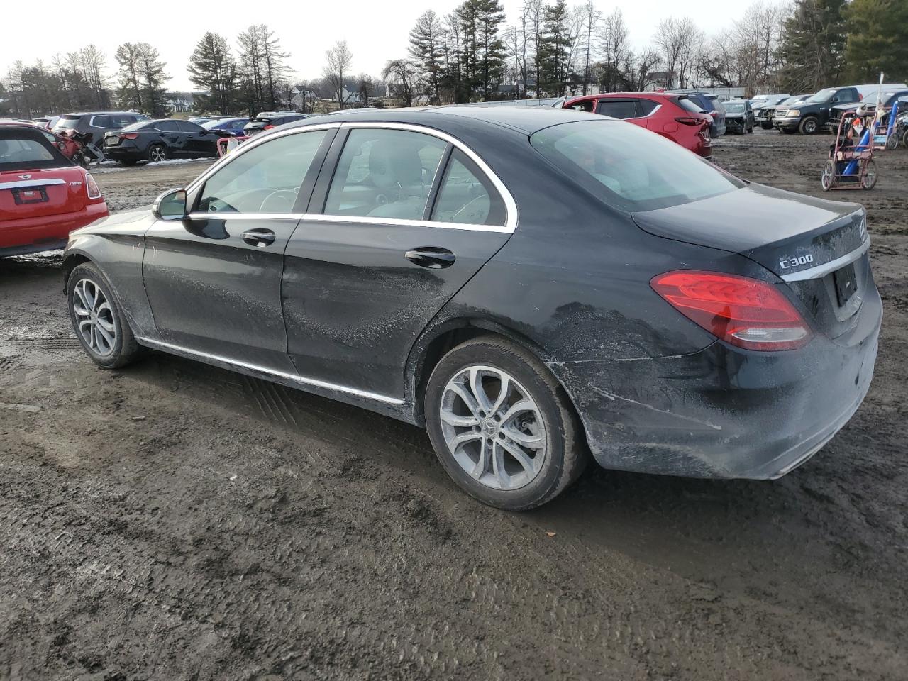 2018 Mercedes-Benz C-klasse VIN WDDWF4KB0JR420195 Copart auction photo, front end damage thumbnail 2
