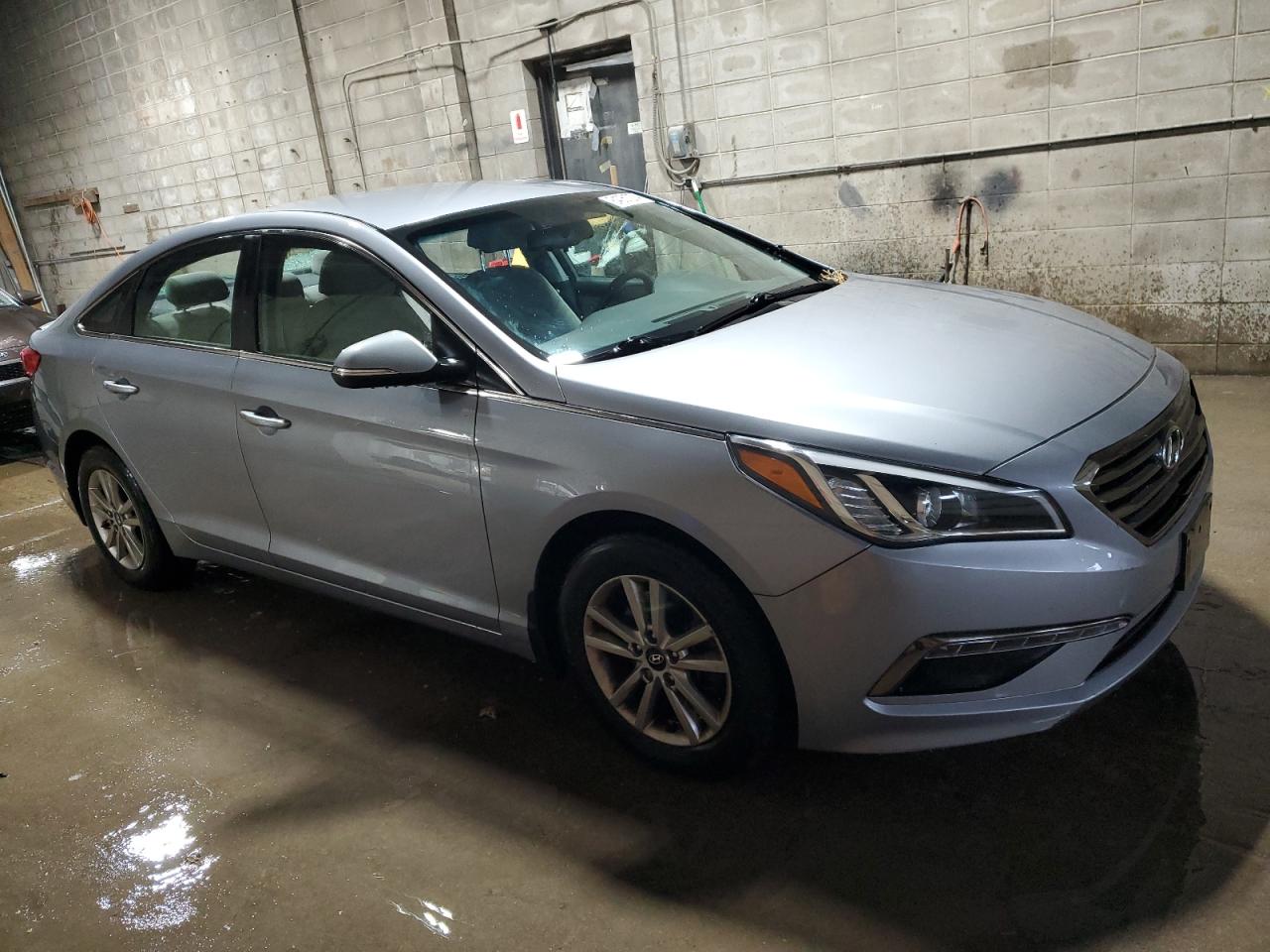 2015 Hyundai Sonata VIN 5NPE24AA4FH147240 Copart auction photo, front end / vandalism damage thumbnail 4
