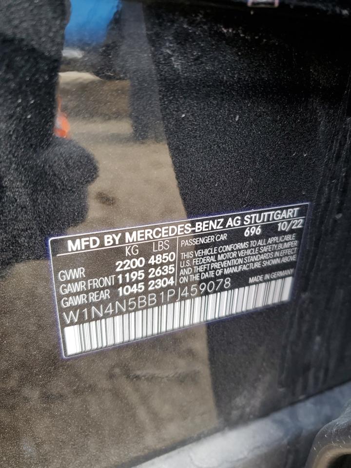 2023 Mercedes-Benz GLA-klasse VIN W1N4N5BB1PJ459078 Copart auction photo, side / front end damage thumbnail 13