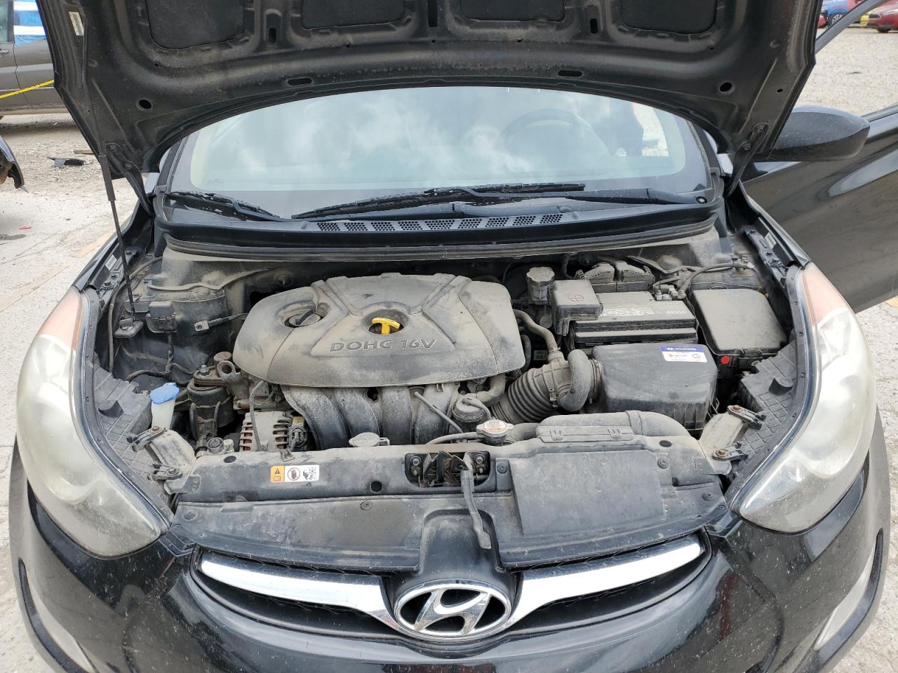 2013 Hyundai Elantra VIN KMHDH4AE7DU913361 Copart auction photo, rear end damage thumbnail 12