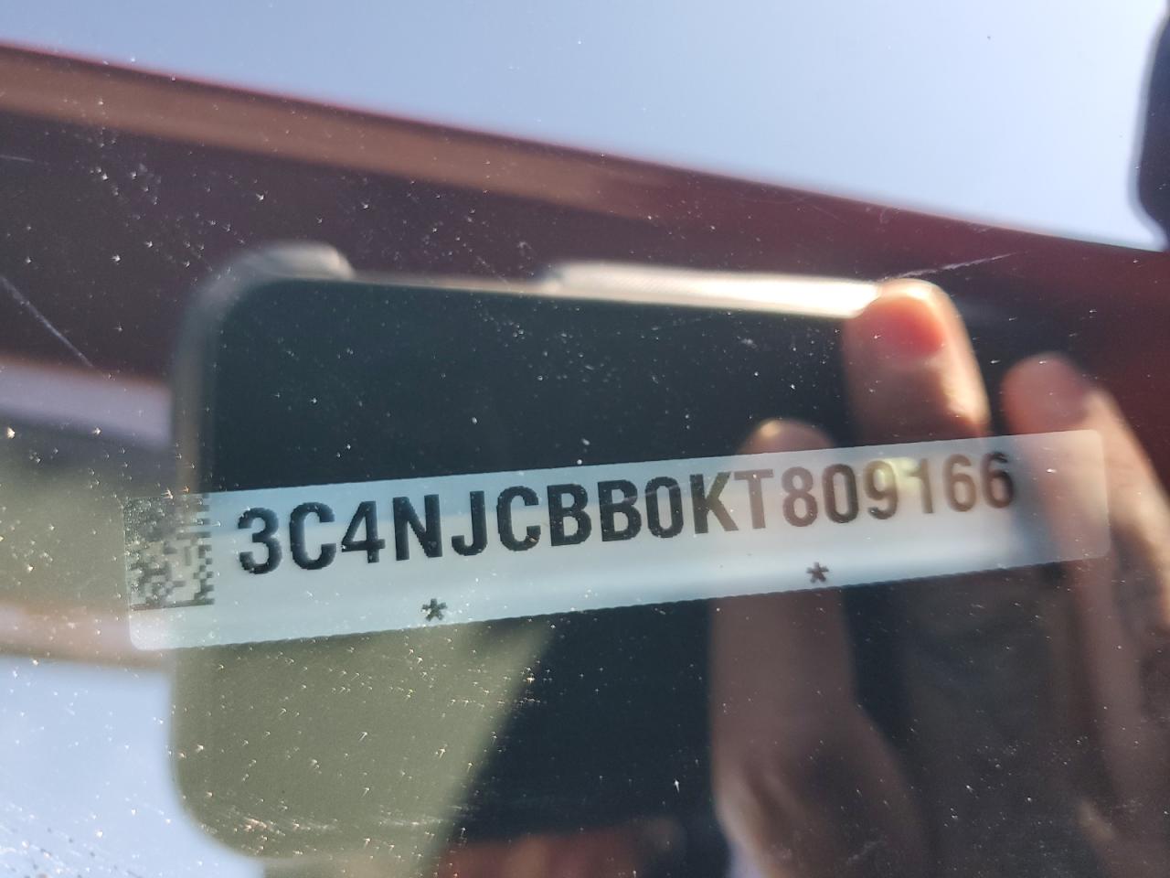 2019 Jeep Compass VIN 3C4NJCBB0KT809166 Copart auction photo, front end / side damage thumbnail 14