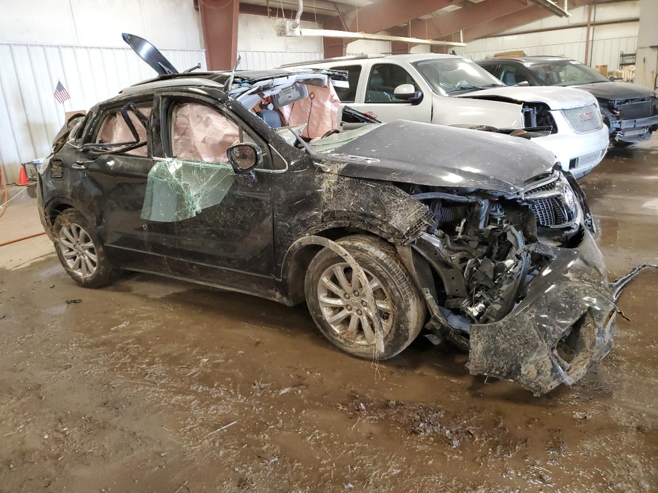 2019 Buick Envision VIN LRBFXCSA0KD004220 Copart auction photo, rollover damage thumbnail 4