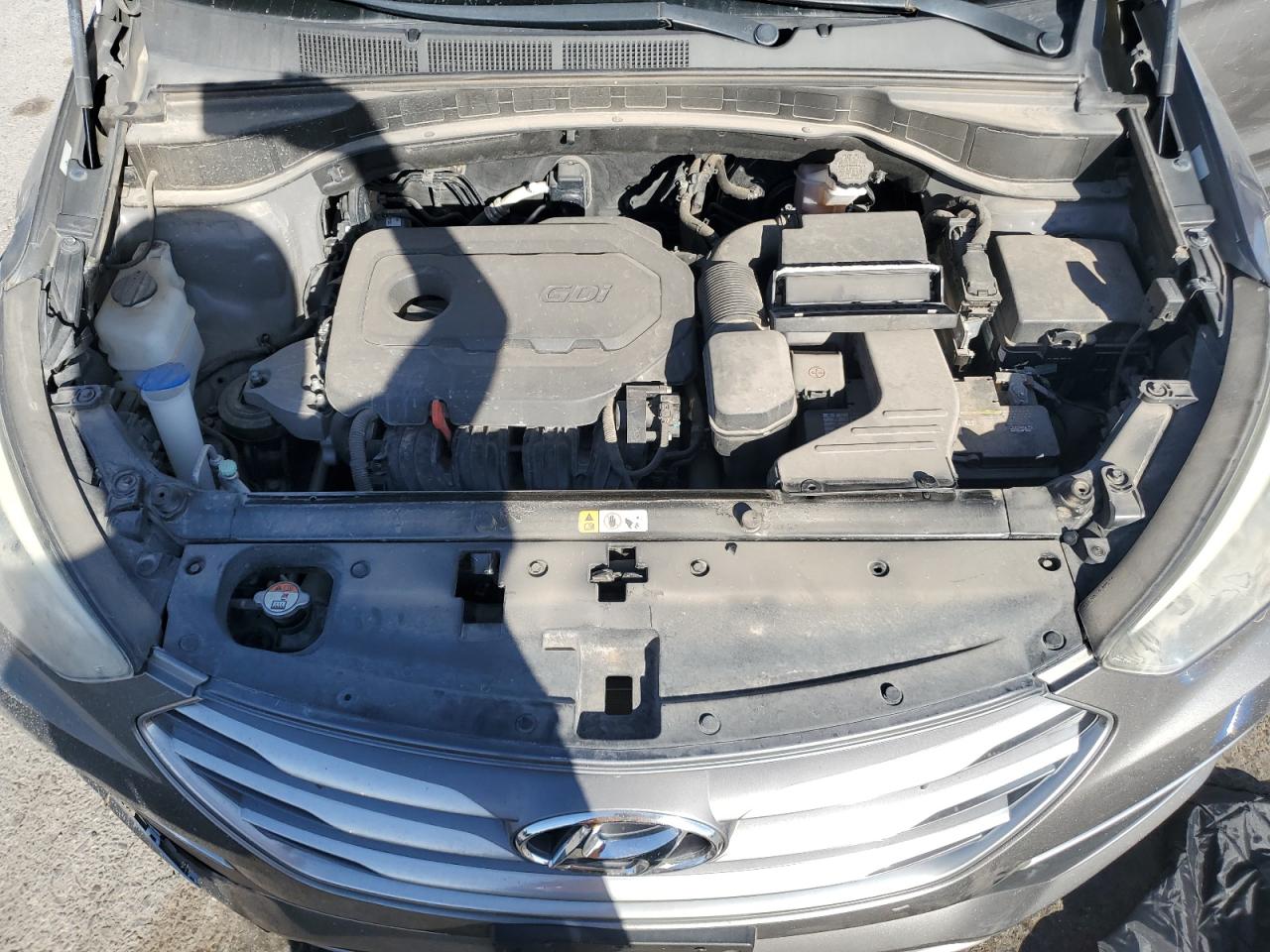 2018 Hyundai Santa Fe VIN 5XYZTDLB9JG540140 Copart auction photo, side / front end damage thumbnail 13